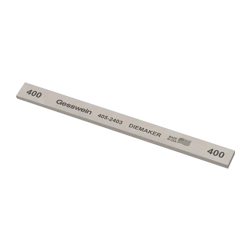 [405-2403] Gesswein® Diemaker Stones - 1/2" x 1/8" x 6", 400 Grit  (Pkg. of 12)