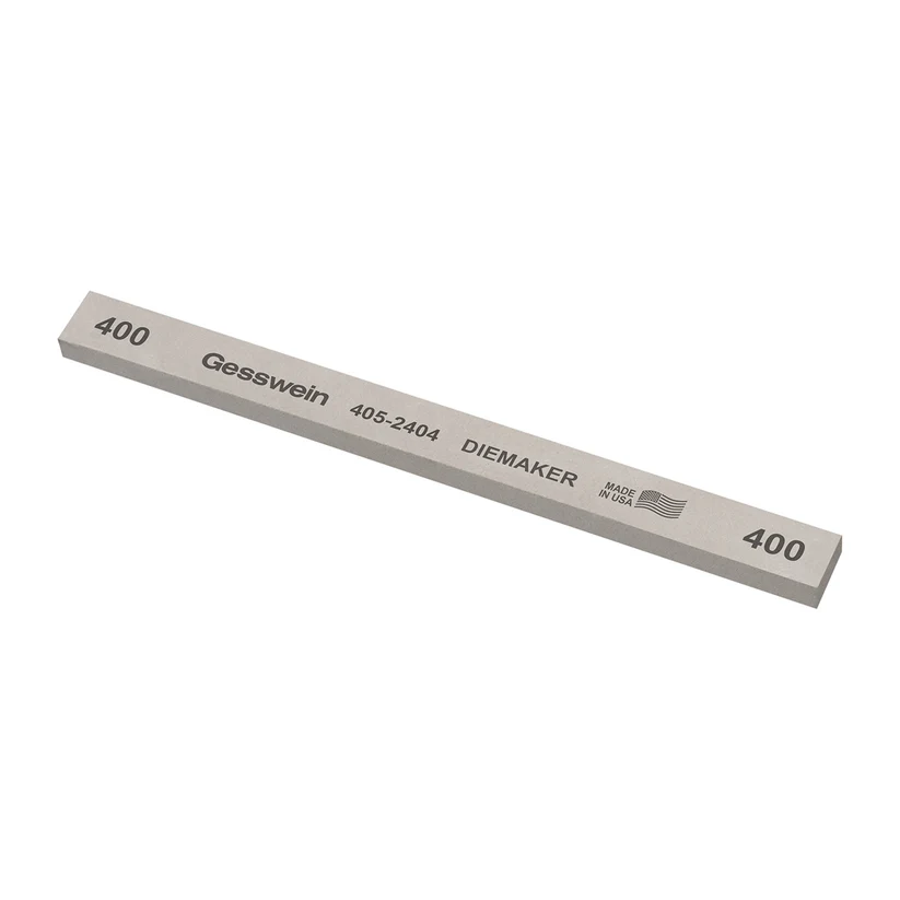[405-2404] Gesswein® Diemaker Stones - 1/2" x 1/4" x 6", 400 Grit  (Pkg. of 12)