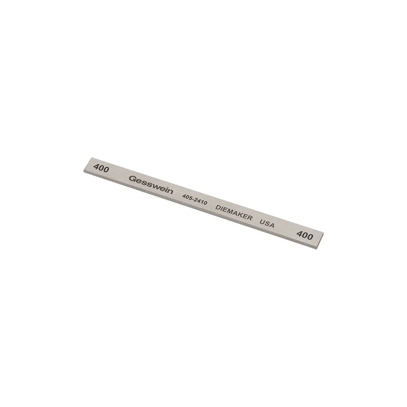 [405-2410] Gesswein® Diemaker Stones - 1/4" x 1/16" x 4", 400 Grit  (Pkg. of 12)