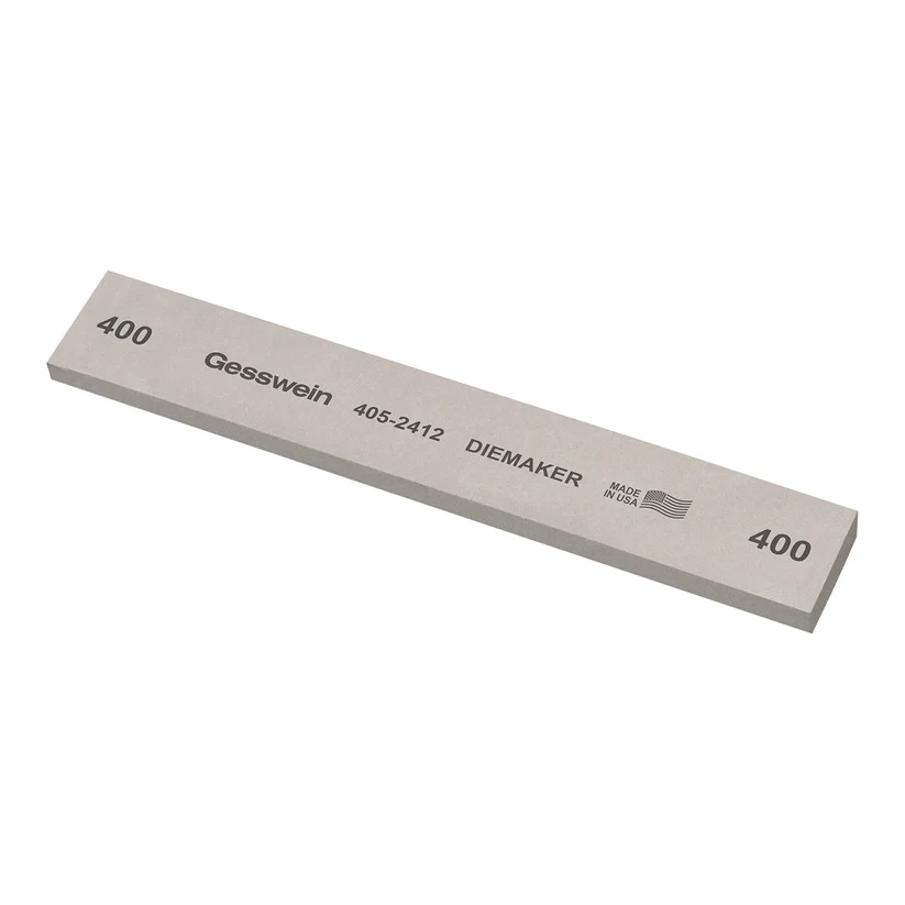 [405-2412] Gesswein® Diemaker Stones - 1" x 1/4" x 6", 400 Grit  (Pkg. of 6)