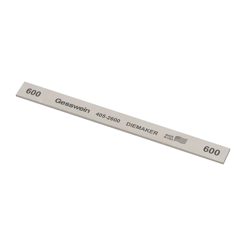 Gesswein® Diemaker Stones - 1/2" x 1/16" x 6", 600 Grit  (Pkg. of 12)