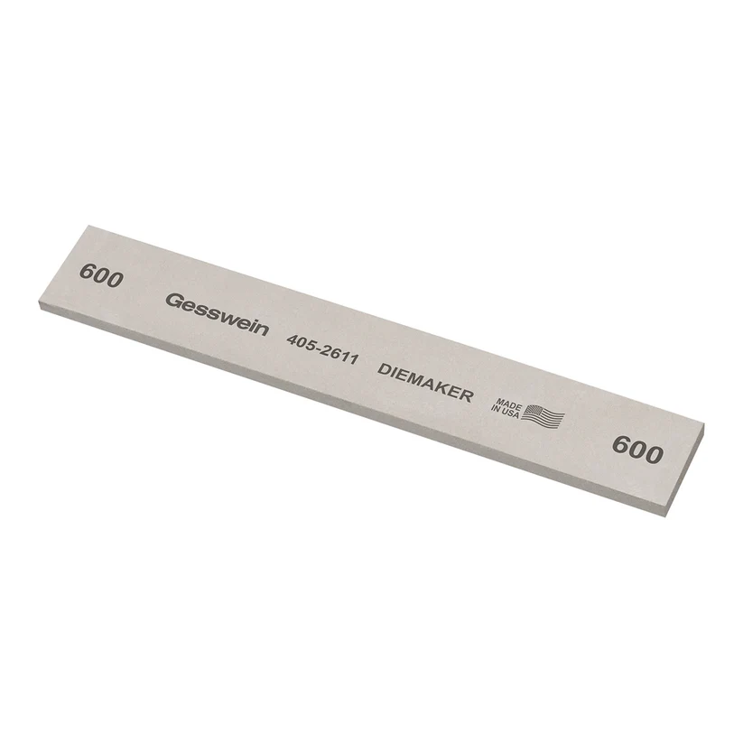 [405-2611] Gesswein® Diemaker Stones - 1" x 1/8" x 6", 600 Grit  (Pkg. of 6)