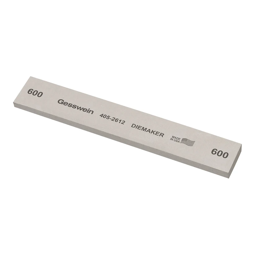 [405-2612] Gesswein® Diemaker Stones - 1" x 1/4" x 6", 600 Grit  (Pkg. of 6)