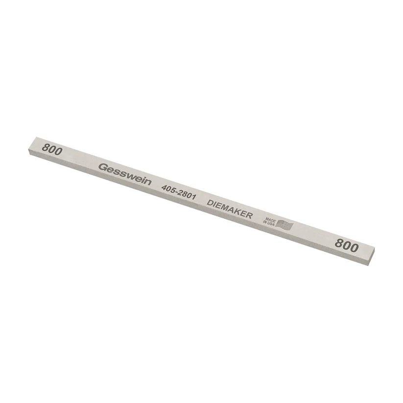 [405-2801] Gesswein® Diemaker Stones - 1/4" x 1/8" x 6", 800 Grit  (Pkg. of 12)