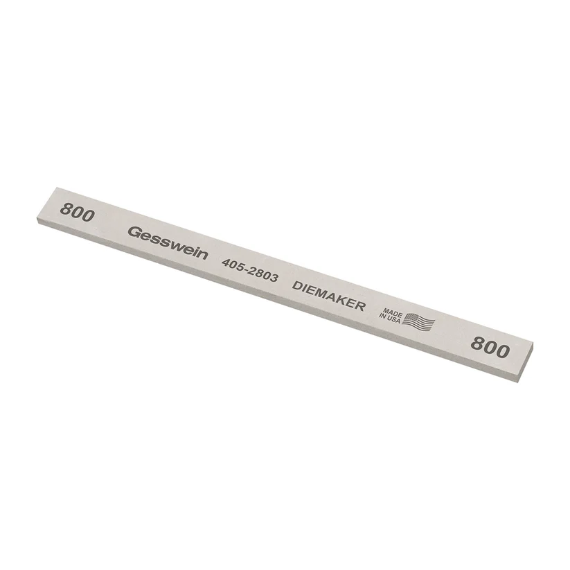 [405-2803] Gesswein® Diemaker Stones - 1/2" x 1/8" x 6", 800 Grit  (Pkg. of 12)