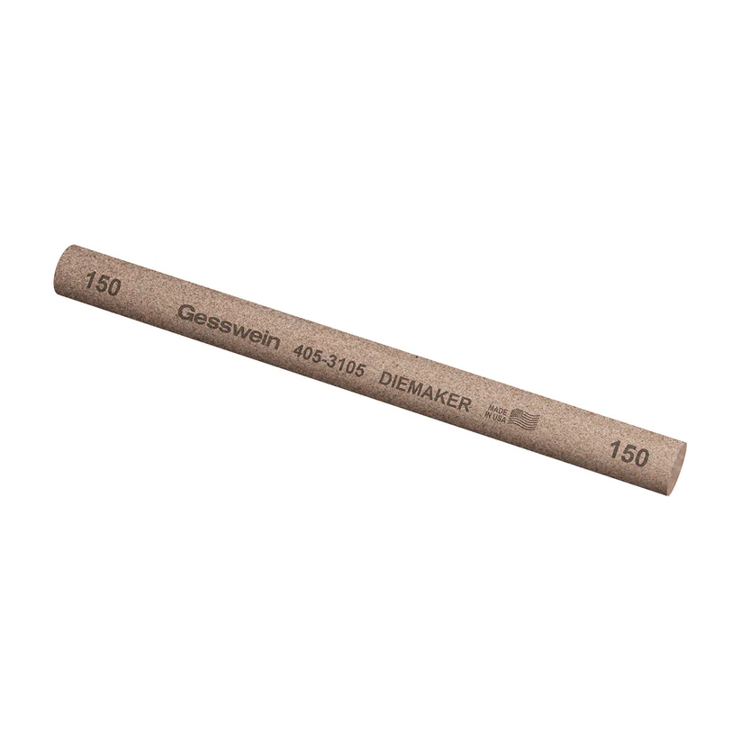 [405-3105] Gesswein® Diemaker Stones - 1/2" Round x 6", 150 Grit  (Pkg. of 6)