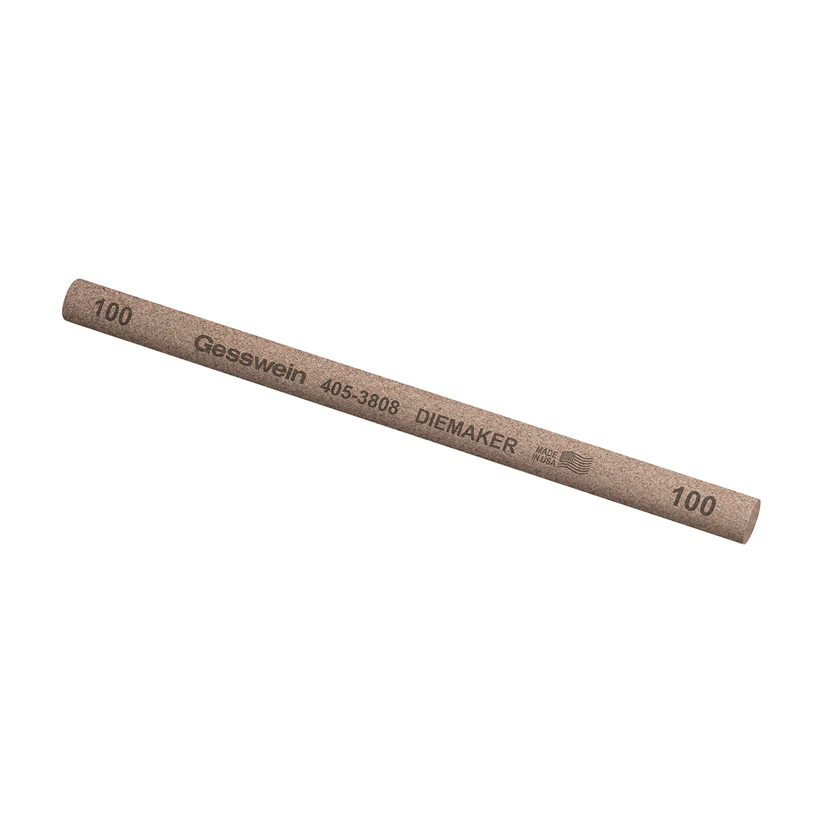 [405-3808] Gesswein® Diemaker Stones - 3/8" x 6" Round, 100 Grit  (Pkg. of 6)