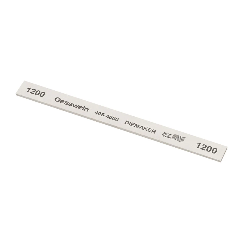 [405-4000] Gesswein® Diemaker Stones - 1/2" x 1/16" x 6", 1200 Grit  (Pkg. of 12)