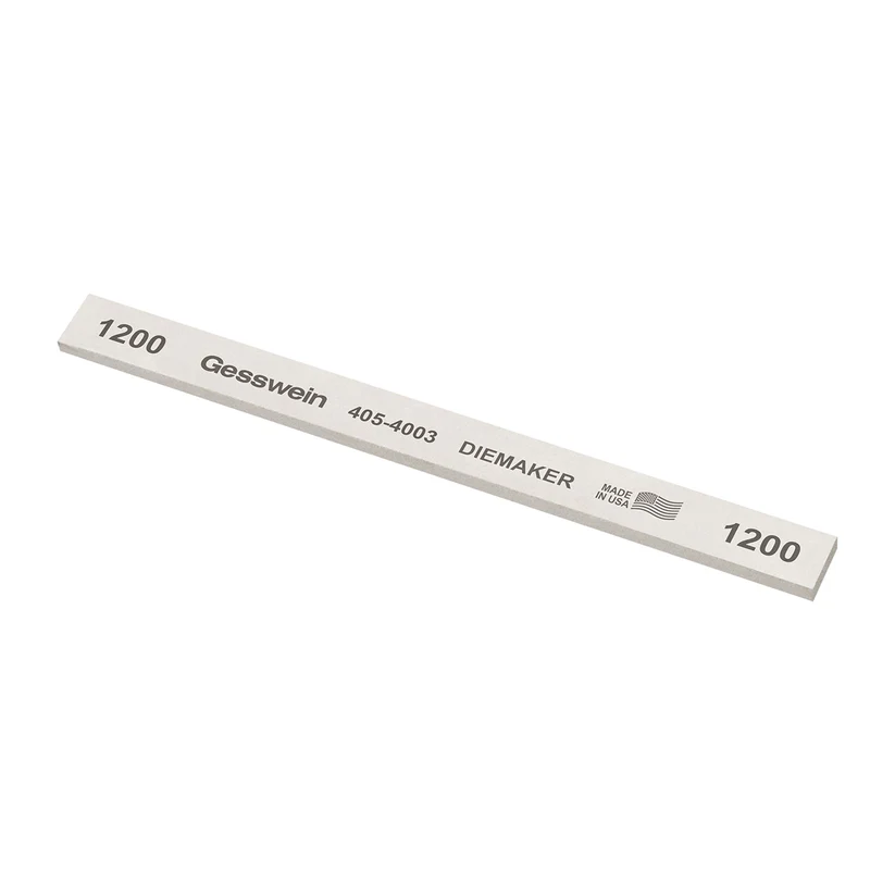 [405-4003] Gesswein® Diemaker Stones - 1/2" x 1/8" x 6", 1200 Grit  (Pkg. of 12)