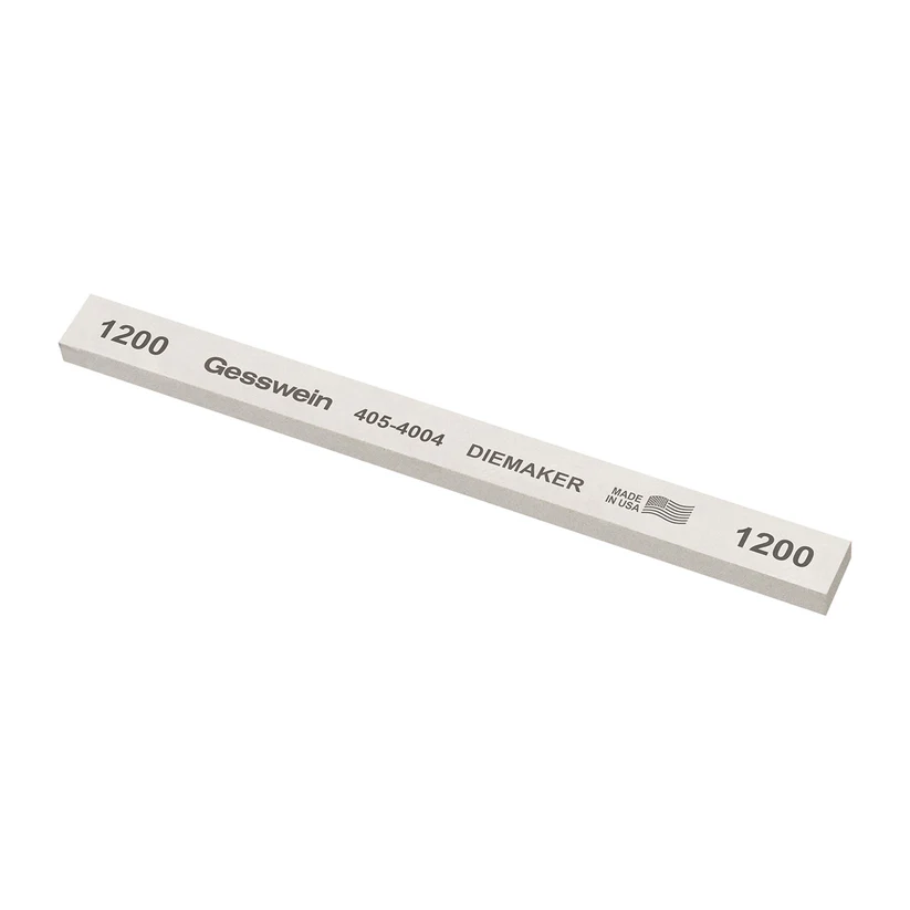 [405-4004] Gesswein® Diemaker Stones - 1/2" x 1/4" x 6", 1200 Grit  (Pkg. of 12)