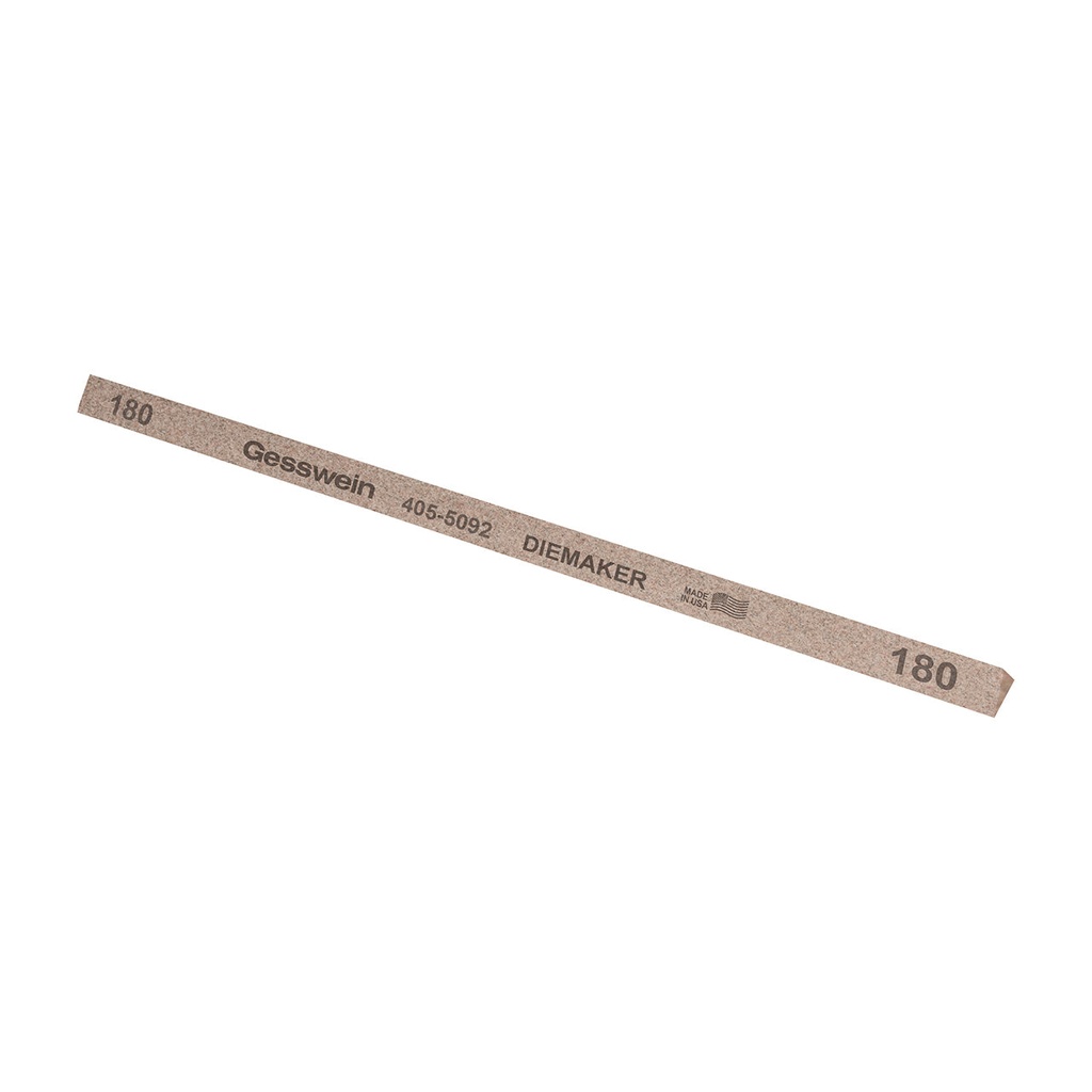 [405-5092] Gesswein® Diemaker Stones - 1/4" x 6", Triangle, 180 Grit  (Pkg. of 12)