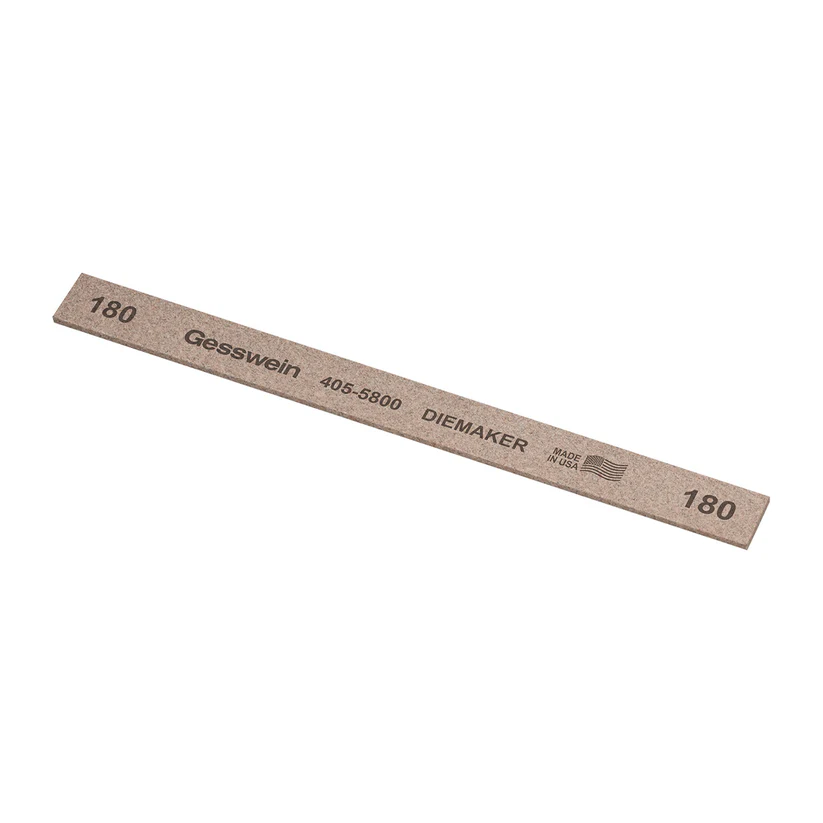 [405-5800] Gesswein® Diemaker Stones - 1/2" x 1/16" x 6", 180 Grit  (Pkg. of 12)