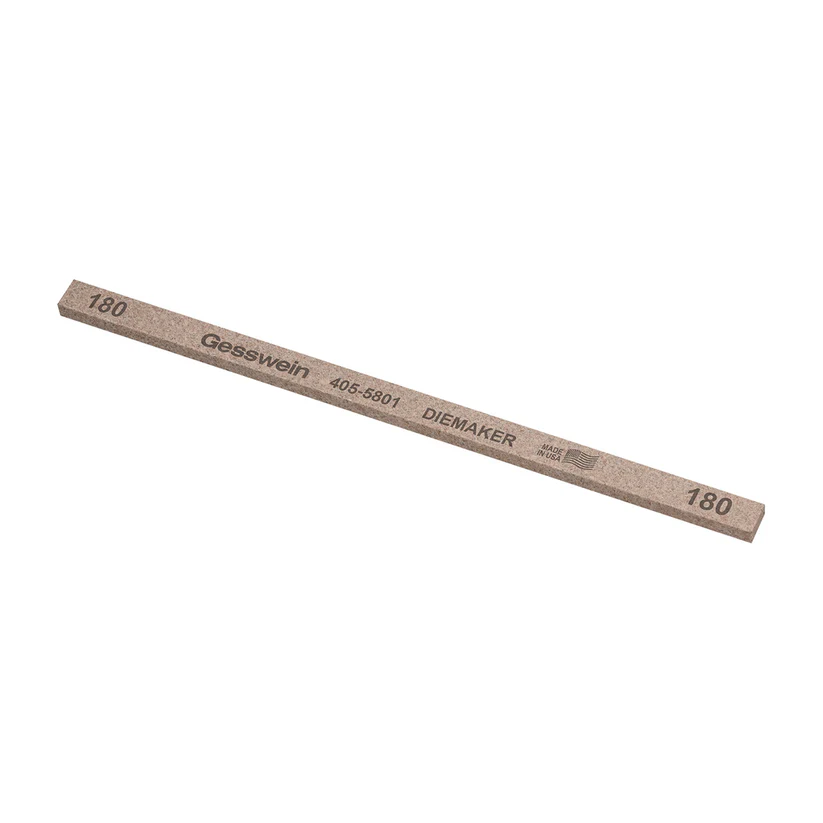 [405-5801] Gesswein® Diemaker Stones - 1/4" x 1/8" x 6", 180 Grit  (Pkg. of 12)