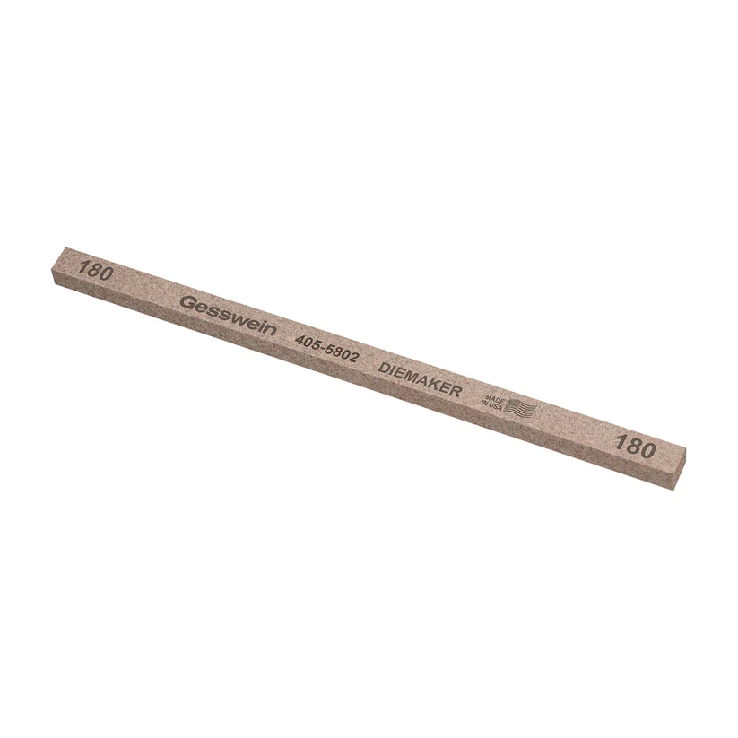 [405-5802] Gesswein® Diemaker Stones - 1/4" x 1/4" x 6", 180 Grit  (Pkg. of 12)