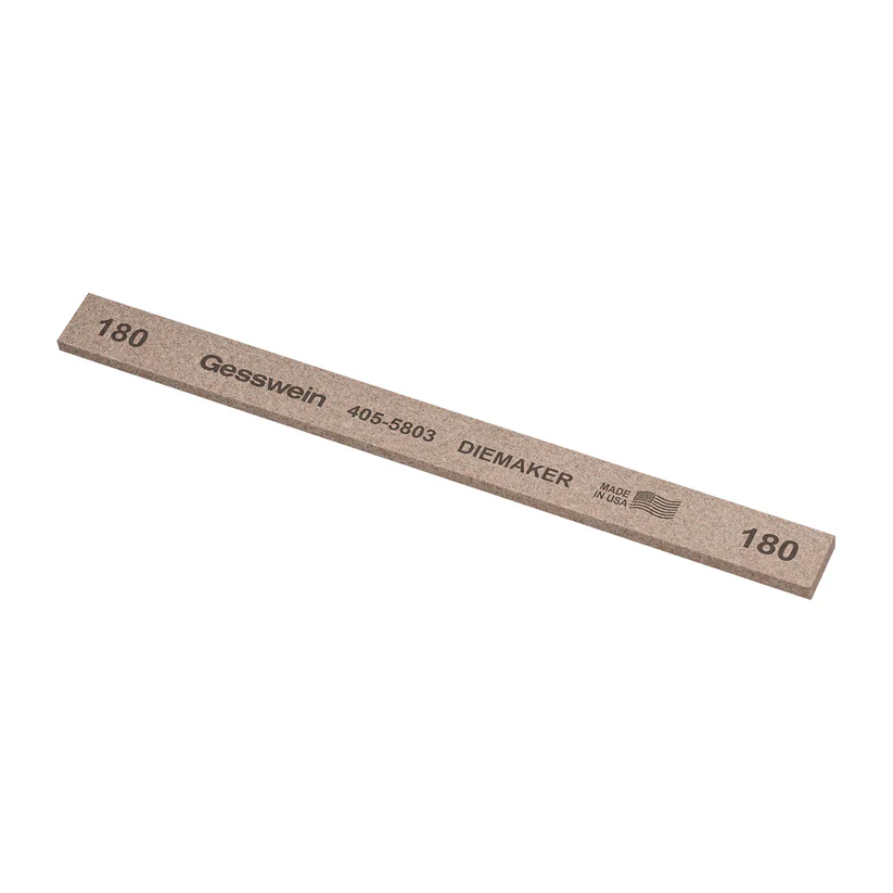 [405-5803] Gesswein® Diemaker Stones - 1/2" x 1/8" x 6", 180 Grit  (Pkg. of 12)