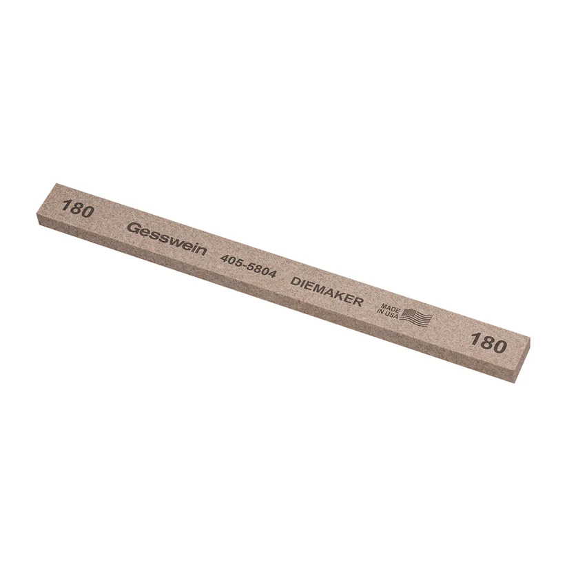[405-5804] Gesswein® Diemaker Stones - 1/2" x 1/4" x 6", 180 Grit  (Pkg. of 12)