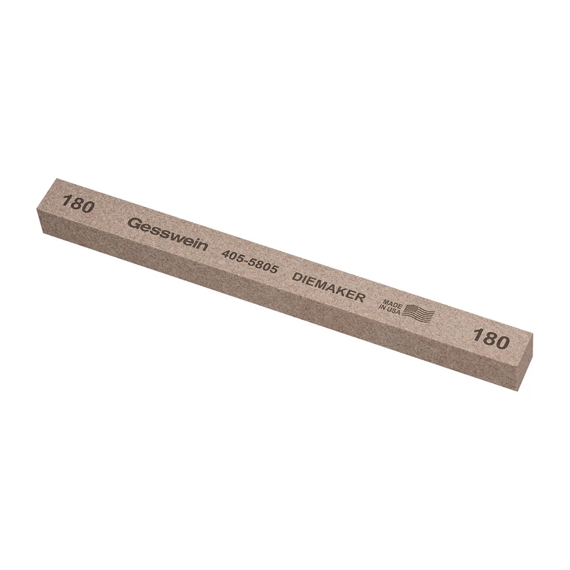 [405-5805] Gesswein® Diemaker Stones - 1/2" x 1/2" x 6", 180 Grit  (Pkg. of 6)