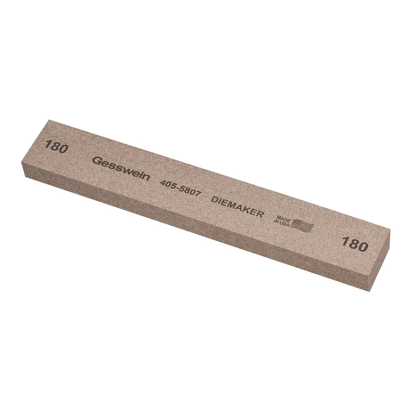 [405-5807] Gesswein® Diemaker Stones - 1" x 1/2" x 6", 180 Grit  (Pkg. of 6)