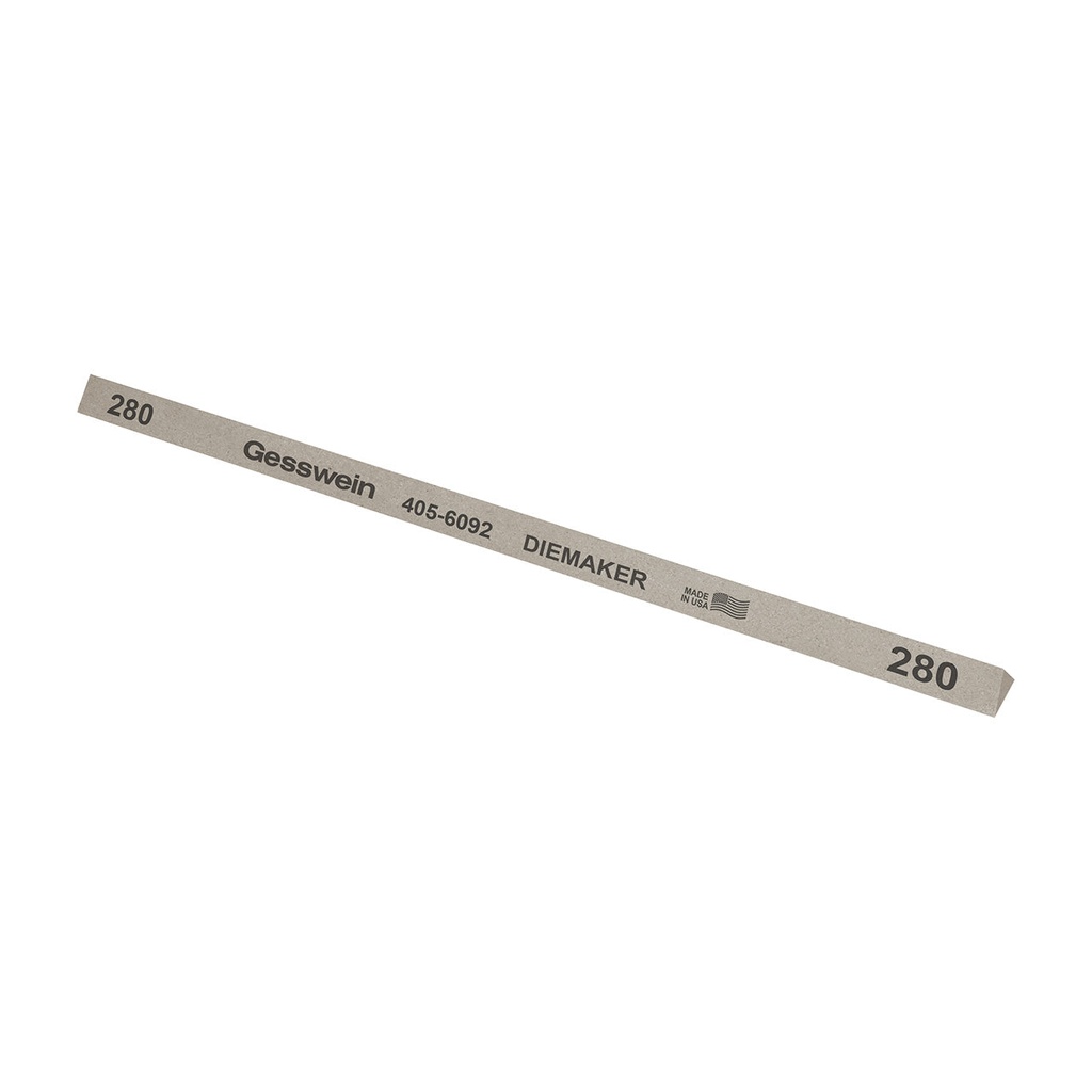 [405-6092] Gesswein® Diemaker Stones - 1/4" x 6", Triangle, 280 Grit  (Pkg. of 12)