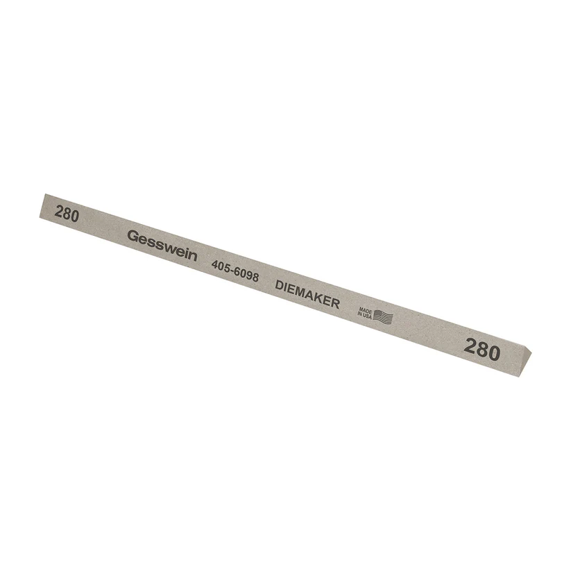 [405-6098] Gesswein® Diemaker Stones - 3/8" x 6", Triangle, 280 Grit  (Pkg. of 12)