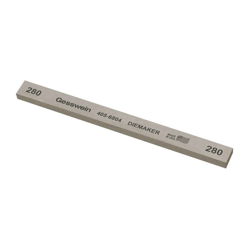 [405-6804] Gesswein® Diemaker Stones - 1/2" x 1/4" x 6", 280 Grit  (Pkg. of 12)