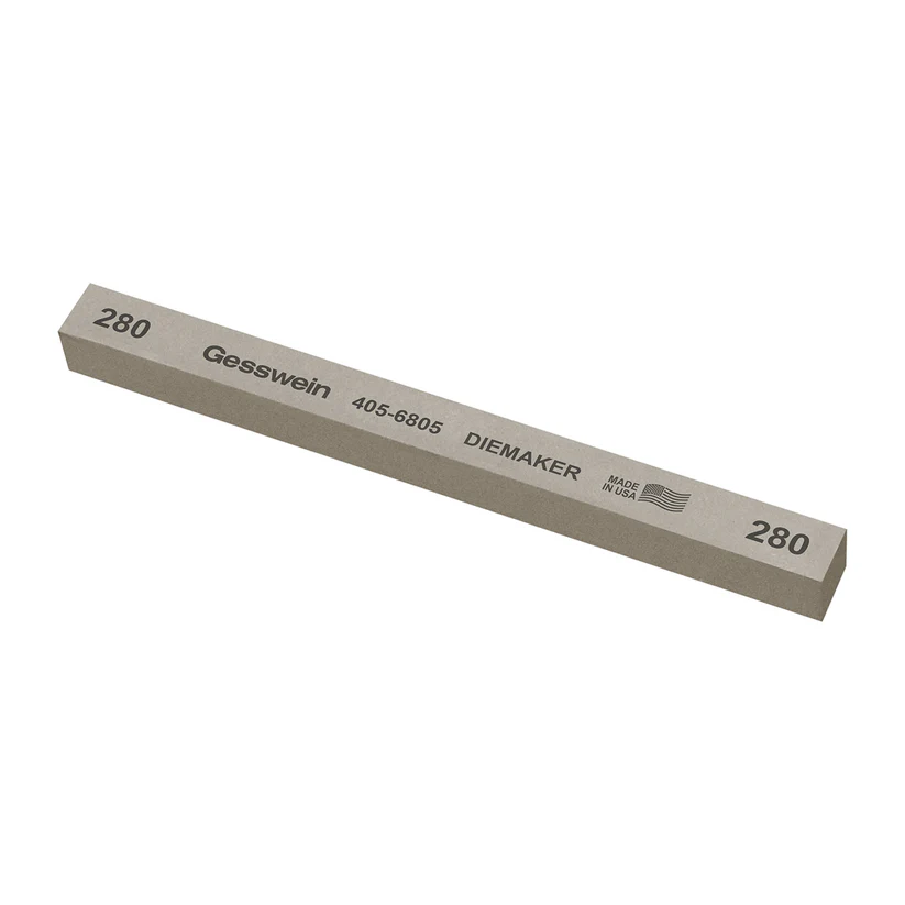 [405-6805] Gesswein® Diemaker Stones - 1/2" x 1/2" x 6", 280 Grit  (Pkg. of 6)