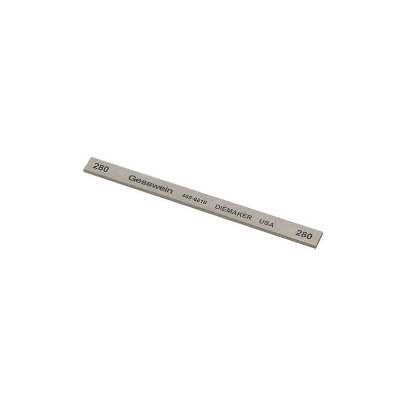 [405-6810] Gesswein® Diemaker Stones - 1/4" x 1/16" x 4", 280 Grit  (Pkg. of 12)