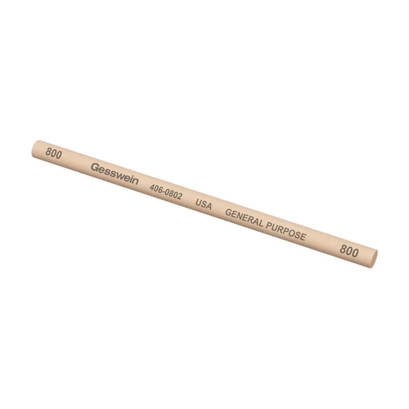 Gesswein® General Purpose Stones - 1/4" Round x 6", 800 Grit  (Pkg. of 6)