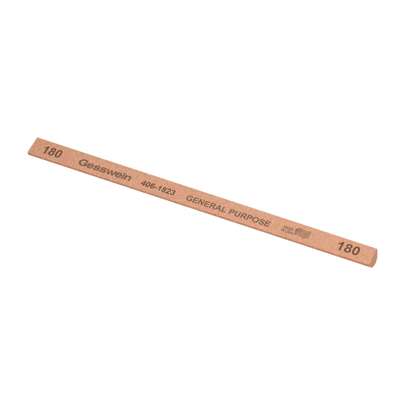 [406-1823] Gesswein® General Purpose Stones - 1/4" x 6" Hybrid, 180 Grit  (Pkg. of 12)