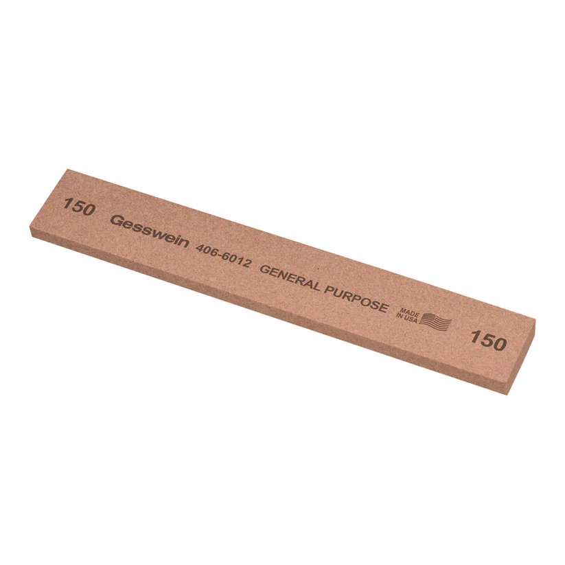 [406-6012] Gesswein® General Purpose Stones - 1" x 1/4" x 6", 150 Grit  (Pkg. of 6)