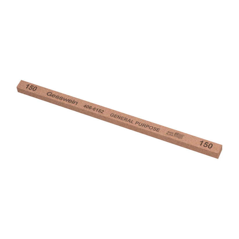 [406-6152] Gesswein® General Purpose Stones - 1/4" x 1/4" x 6", 150 Grit  (Pkg. of 12)