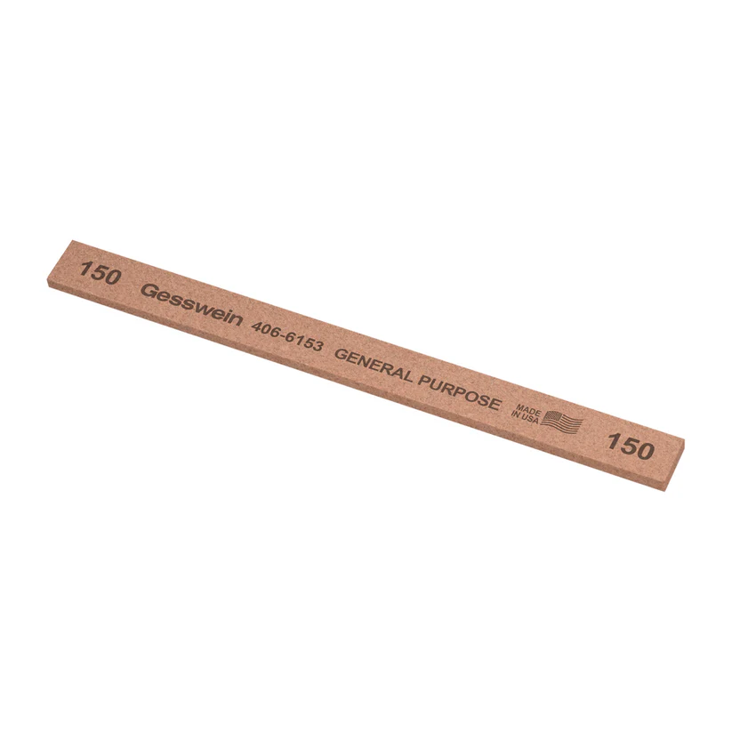 Gesswein® General Purpose Stones - 1/2" x 1/8" x 6", 150 Grit  (Pkg. of 12)