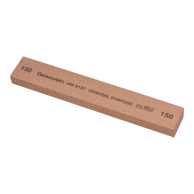 [406-6157] Gesswein® General Purpose Stones - 1" x 1/2" x 6", 150 Grit  (Pkg. of 6)