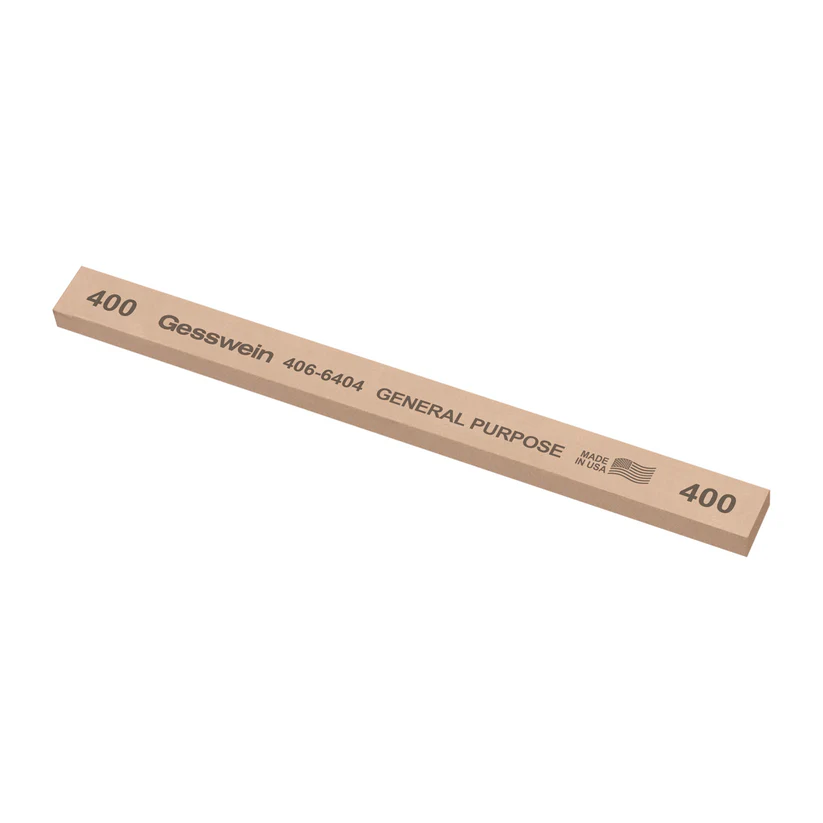Gesswein® General Purpose Stones - 1/2" x 1/4" x 6", 400 Grit  (Pkg. of 12)