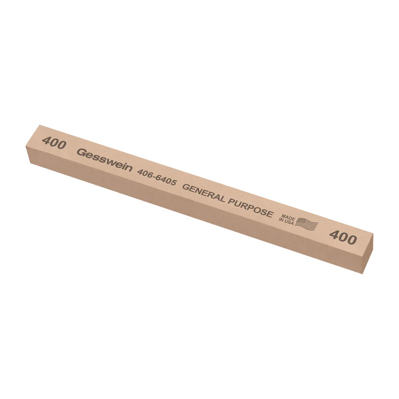 Gesswein® General Purpose Stones - 1/2" x 1/2" x 6", 400 Grit  (Pkg. of 6)