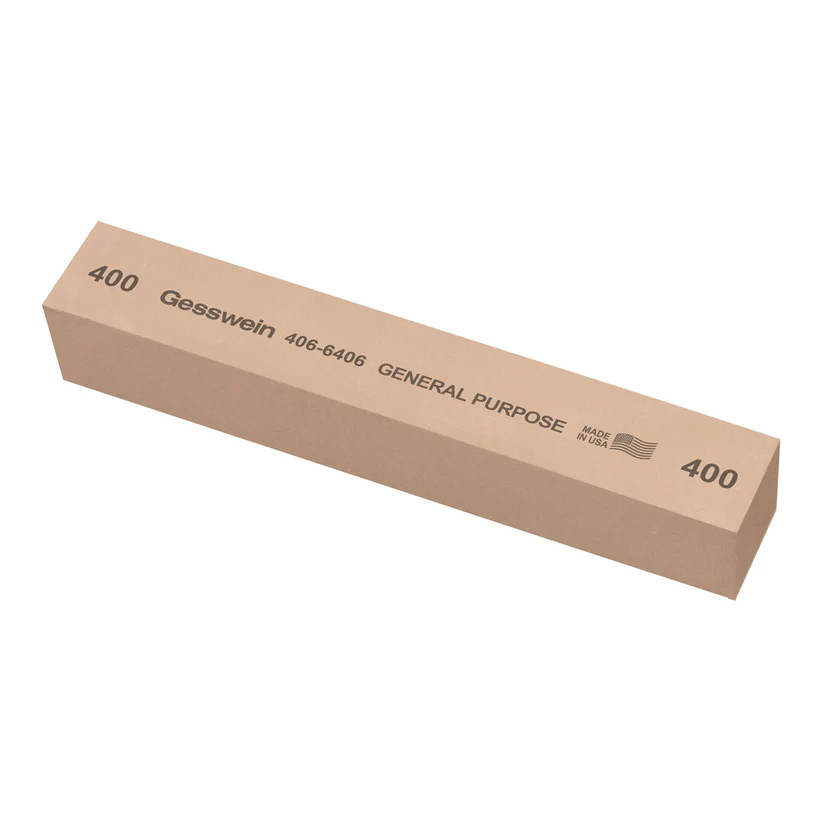 [406-6406] Gesswein® General Purpose Stones - 1" x 1" x 6", 400 Grit  (Pkg. of 6)