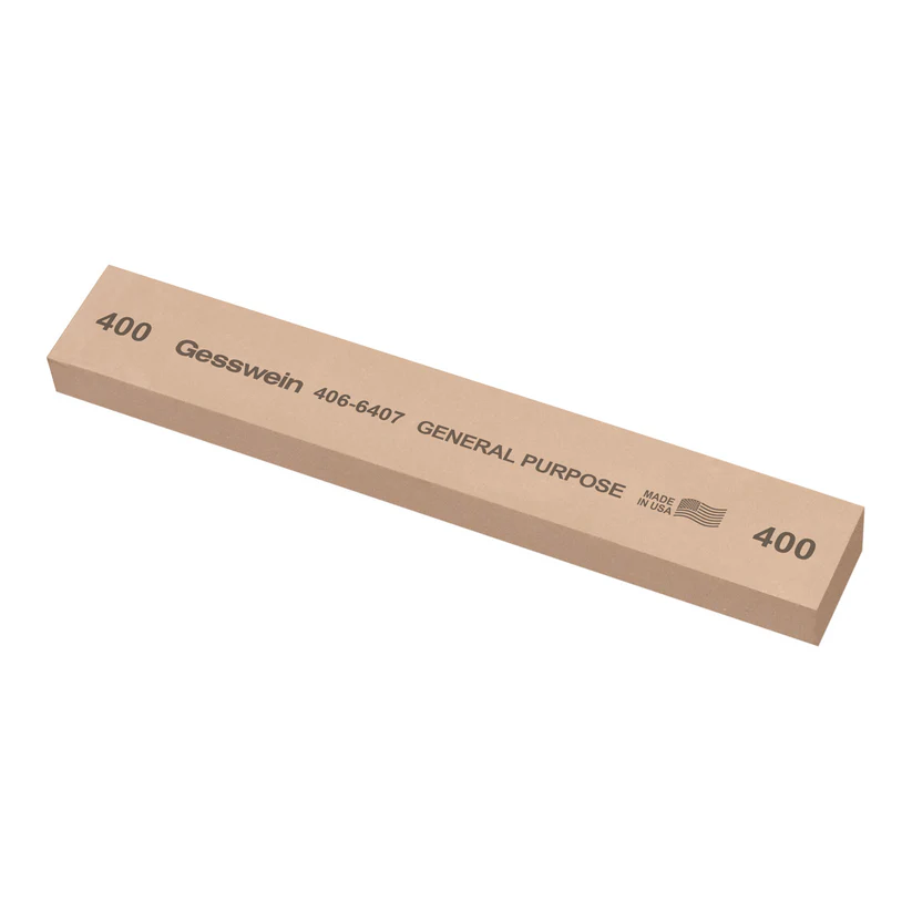 [406-6407] Gesswein® General Purpose Stones - 1" x 1/2" x 6", 400 Grit  (Pkg. of 6)
