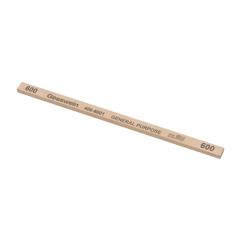 Gesswein® General Purpose Stones - 1/4" x 1/8" x 6", 600 Grit  (Pkg. of 12)