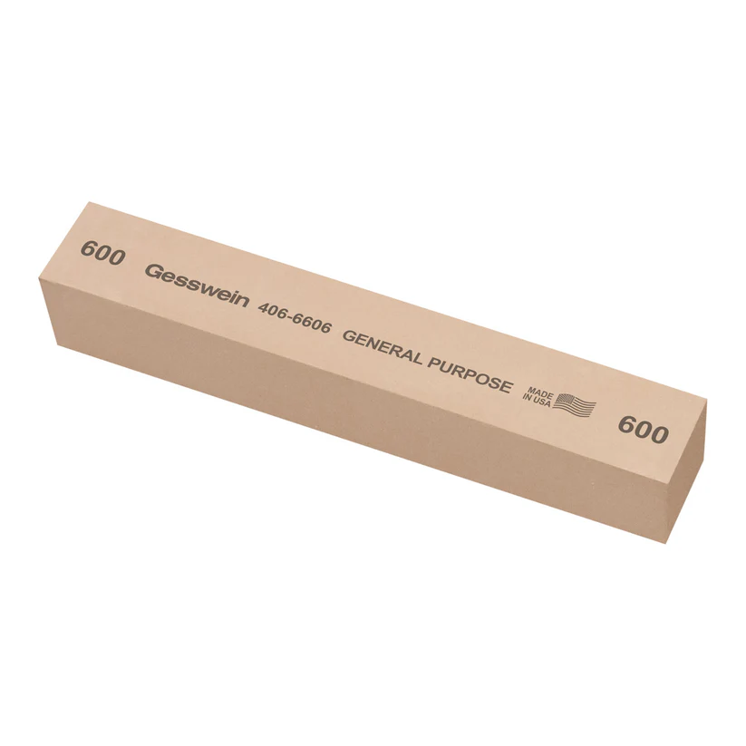 [406-6606] Gesswein® General Purpose Stones - 1" x 1" x 6", 600 Grit  (Pkg. of 6)