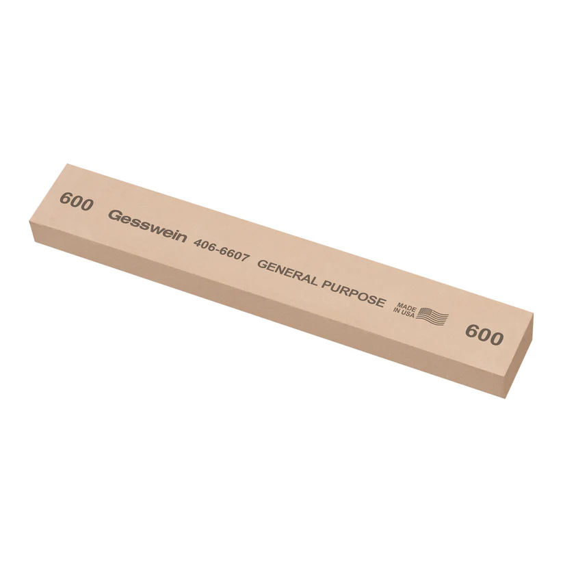 [406-6607] Gesswein® General Purpose Stones - 1" x 1/2" x 6", 600 Grit  (Pkg. of 6)