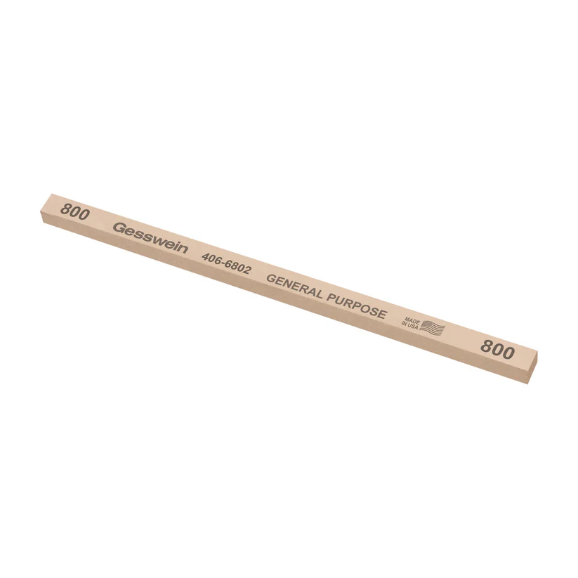 [406-6802] Gesswein® General Purpose Stones - 1/4" x 1/4" x 6", 800 Grit  (Pkg. of 12)