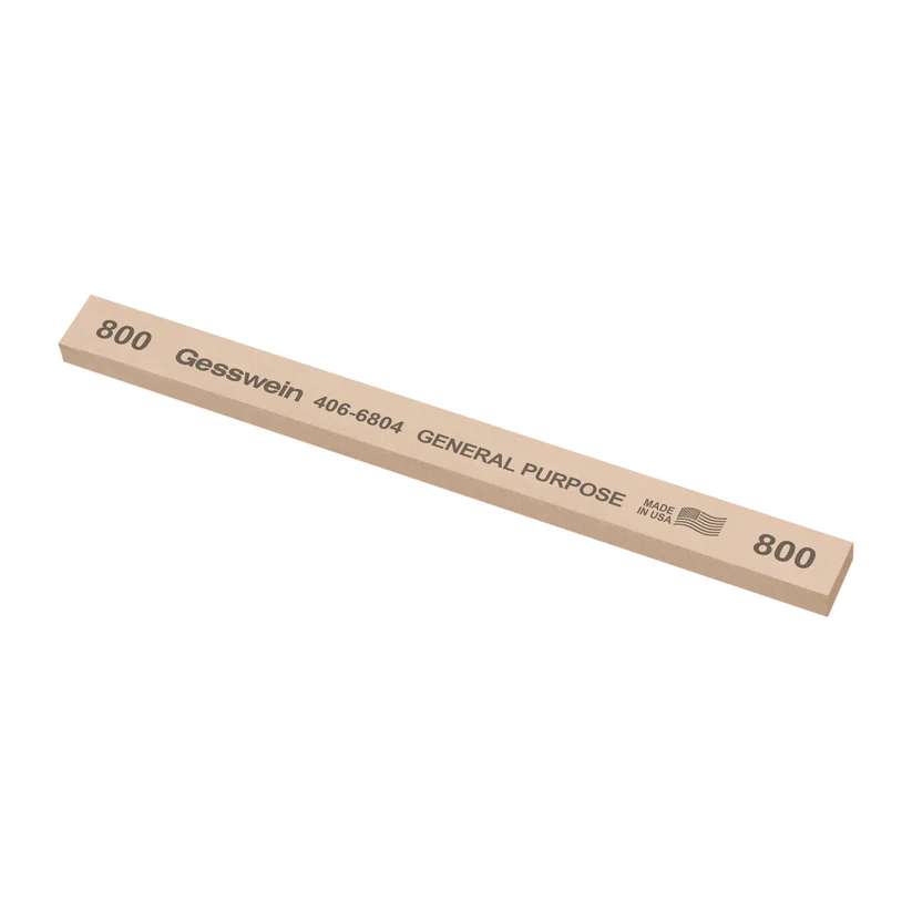 Gesswein® General Purpose Stones - 1/2" x 1/4" x 6", 800 Grit  (Pkg. of 12)