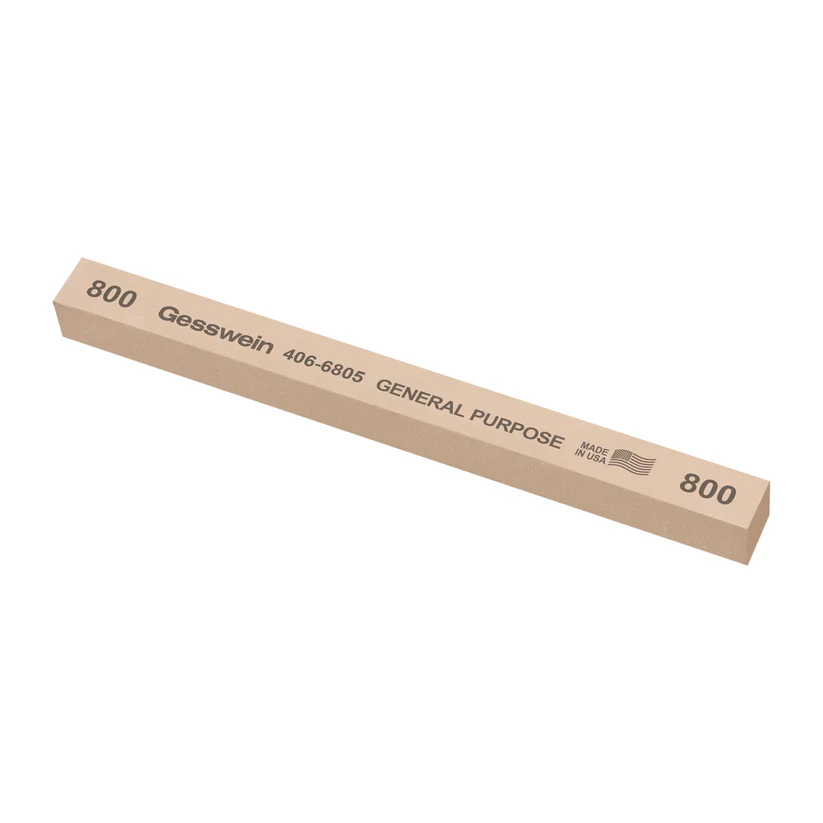 [406-6805] Gesswein® General Purpose Stones - 1/2" x 1/2" x 6", 800 Grit  (Pkg. of 6)