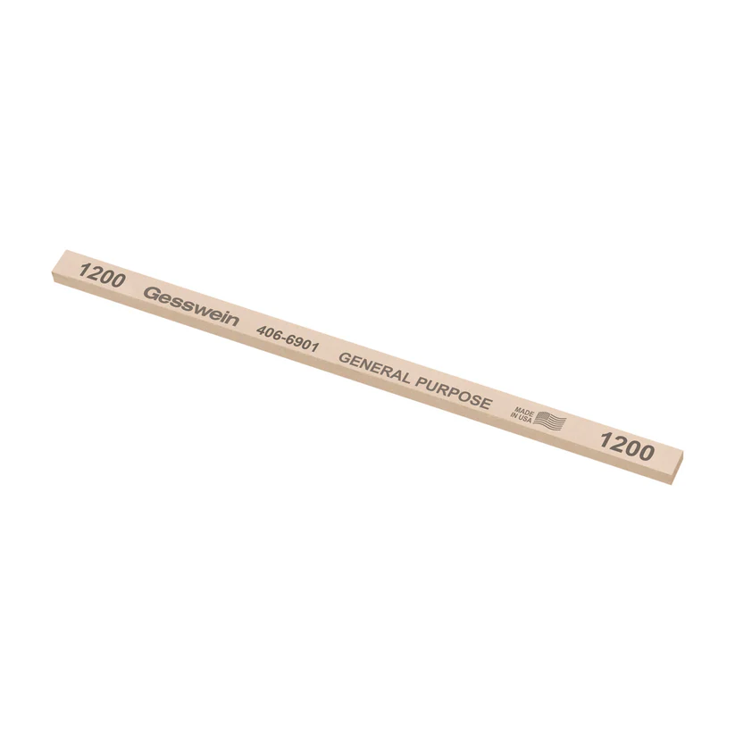[406-6901] Gesswein® General Purpose Stones - 1/4" x 1/8" x 6", 1200 Grit  (Pkg. of 12)