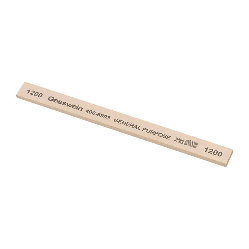 [406-6903] Gesswein® General Purpose Stones - 1/2" x 1/8" x 6", 1200 Grit  (Pkg. of 12)