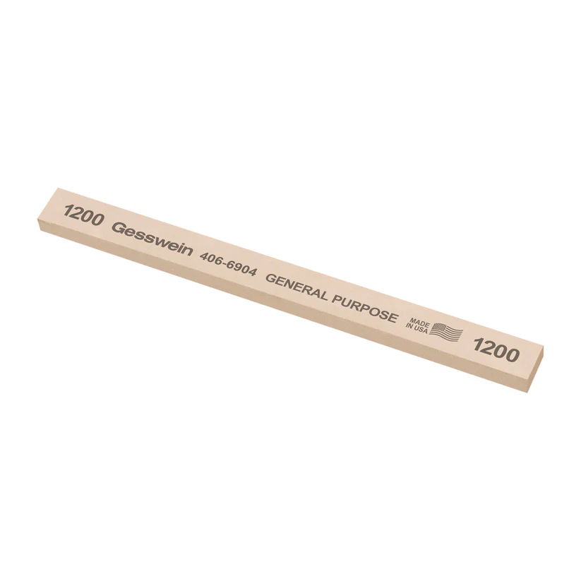 [406-6904] Gesswein® General Purpose Stones - 1/2" x 1/4" x 6", 1200 Grit  (Pkg. of 12)