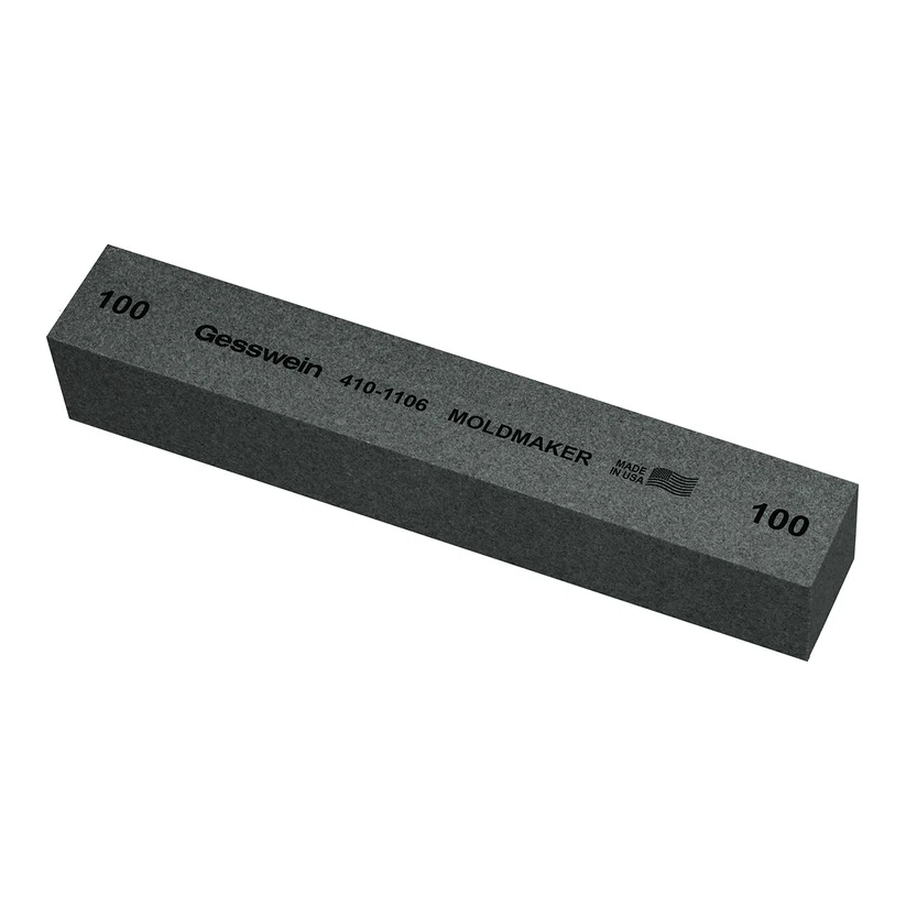 [410-1106] Gesswein® Moldmaker Stones - 1" x 1" x 6", 100 Grit  (Pkg. of 6)