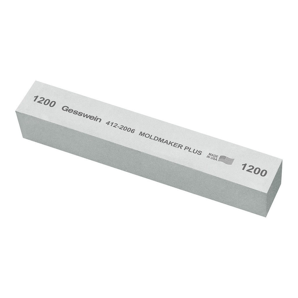 [412-1106] Gesswein® Moldmaker Plus Stones - 1" x 1" x 6", 100 Grit  (Pkg. of 6)