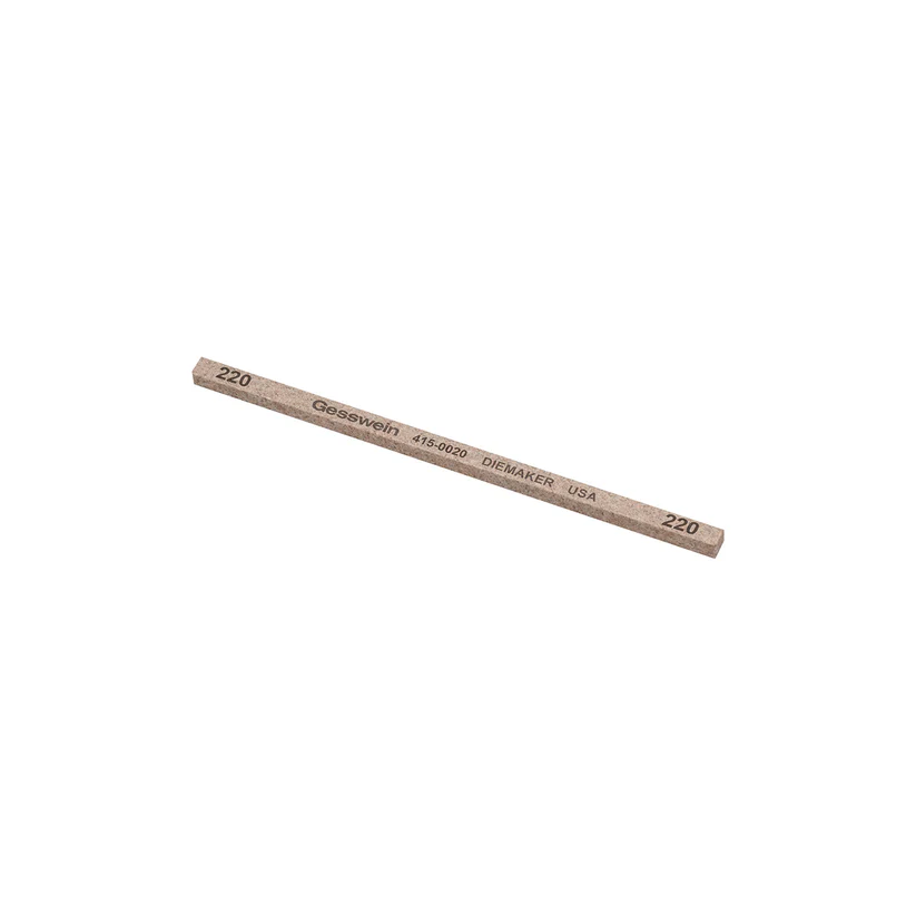 [415-0020] Gesswein® Diemaker Stones - 5/32" x 5/32" x 4", 220 Grit  (Pkg. of 12)