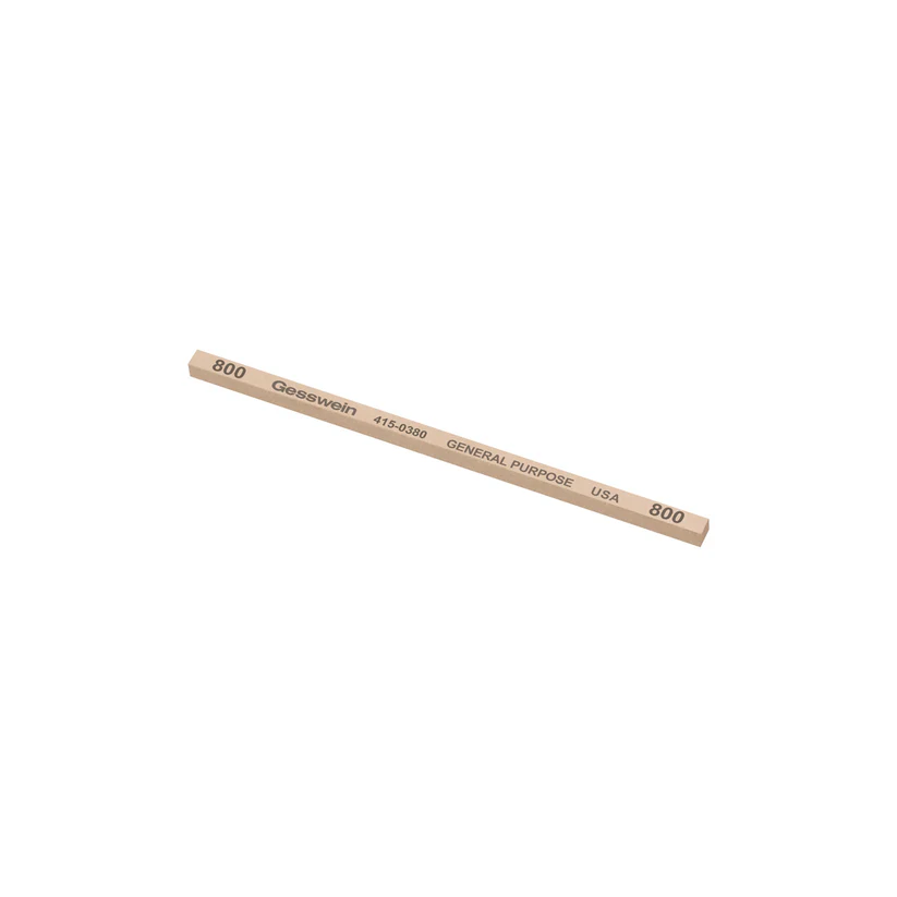 Gesswein® General Purpose Stones - 5/32" x 5/32" x 4", 800 Grit  (Pkg. of 12)